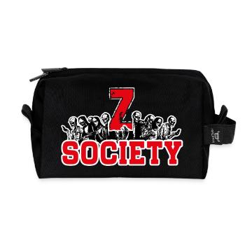 Z society - La zombification de l'humanité - Trousse de toilette en tissu recyclé - noir - Devant