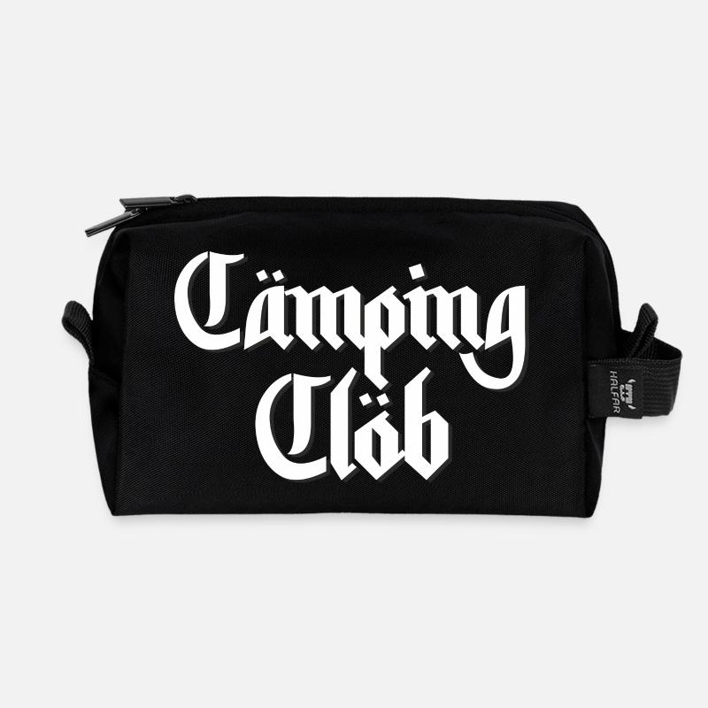 CämpingClöb Dark-Edition - Recycelte Kulturtasche - Schwarz
