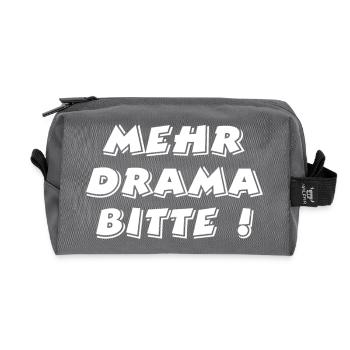 Drama - Recycled Toiletry Zip Bag - anthracite - Front