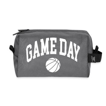 Fan de basket le jour du match - Trousse de toilette en tissu recyclé - anthracite - Devant