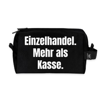 Einzelhandel Mehr als Kasse - Recycelte Kulturtasche - Schwarz - Vorne