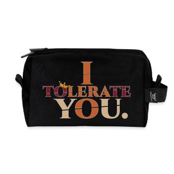 Tolerate2 - Recycelte Kulturtasche - Schwarz - Vorne