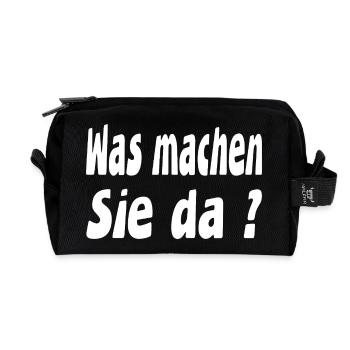 Work - Recycled Toiletry Zip Bag - black - Front