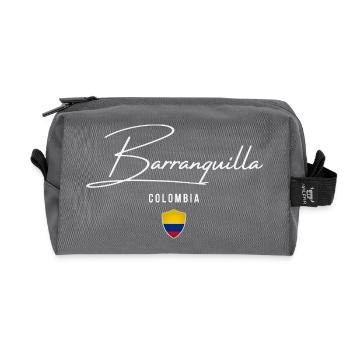 Barranquilla Colombia, elegantes Design - Recycelte Kulturtasche - Anthrazit - Vorne