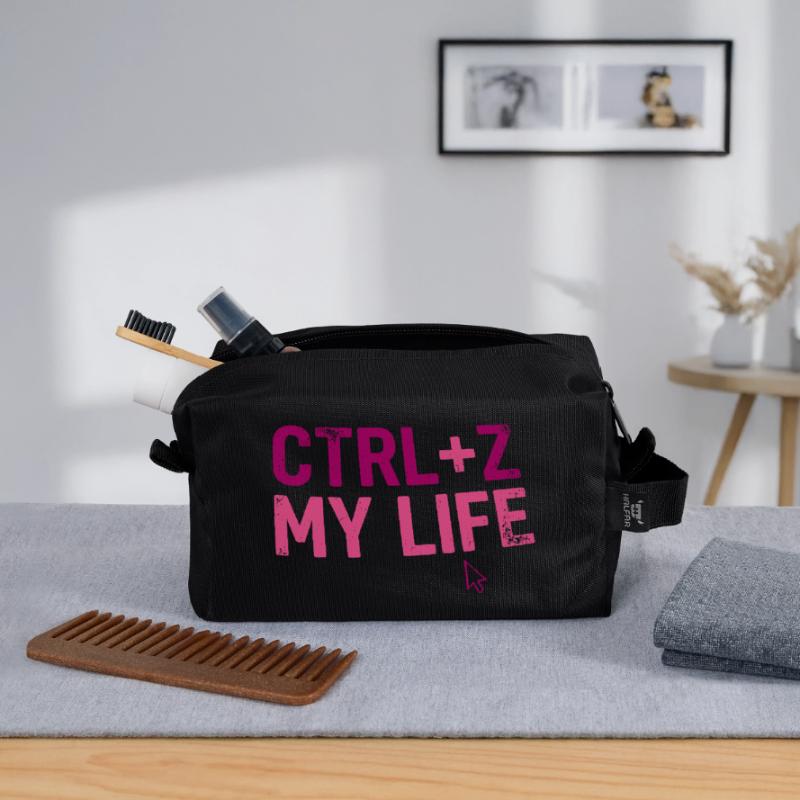 Developer Fun Bag, CTRL + Z My Life Recycled Toiletry Zip Bag