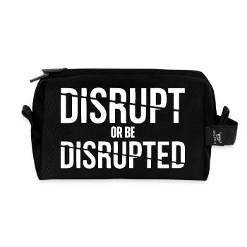 Entrepreneur Homme d’affaires Femme d’affaires Disrupt - Trousse de toilette en tissu recyclé - noir - Devant
