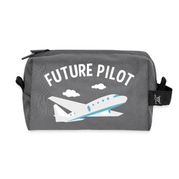 Zukünftiger Pilot Tee - Recycelte Kulturtasche - Anthrazit - Vorne