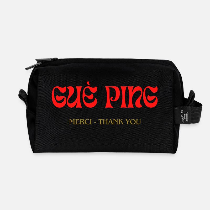 Guè Ping - Recycelte Kulturtasche - Schwarz