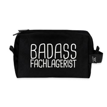 Magasinier Badass - Trousse de toilette en tissu recyclé - noir - Devant