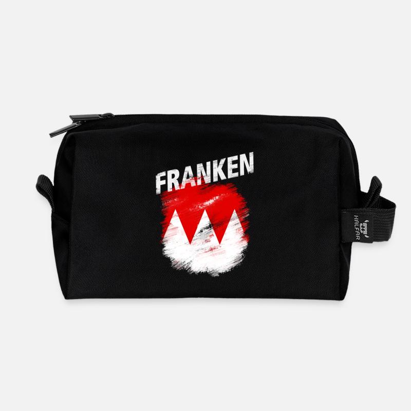 Franken - Recycelte Kulturtasche - Schwarz