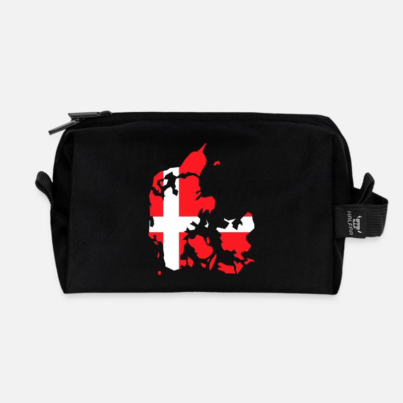 Denmark - Recycled Toiletry Zip Bag - black