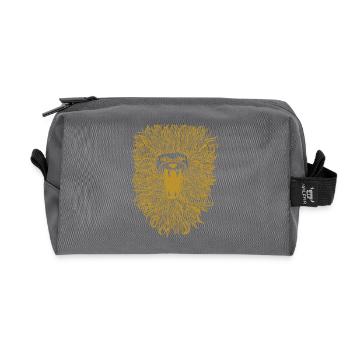Goldene-Lion - Recycelte Kulturtasche - Anthrazit - Vorne
