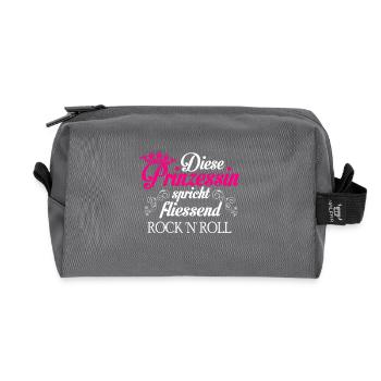 Rock 'n' Roll - Prinzessin - Recycelte Kulturtasche - Anthrazit - Vorne