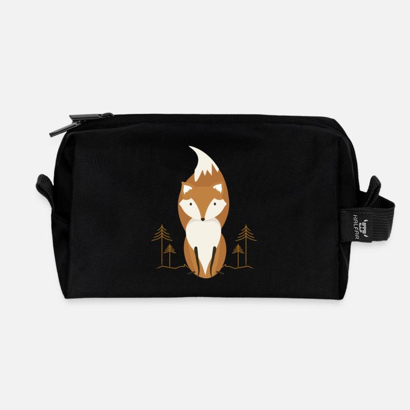 Fuchs - Recycelte Kulturtasche - Schwarz