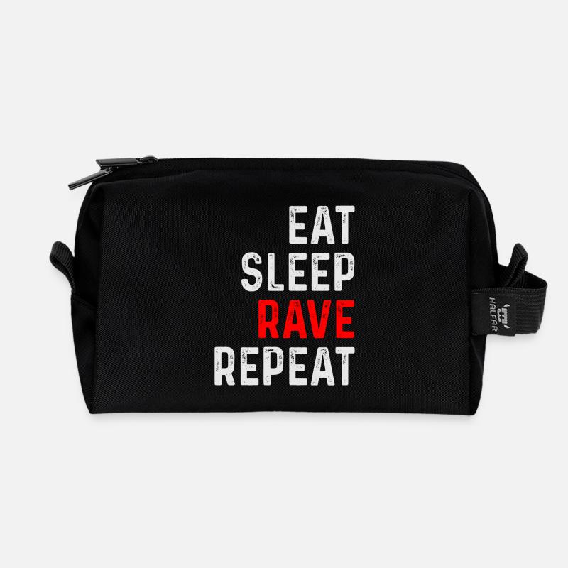 RAVE REPEAT - Trousse de toilette en tissu recyclé - noir