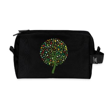 nature - Recycled Toiletry Zip Bag - black - Front