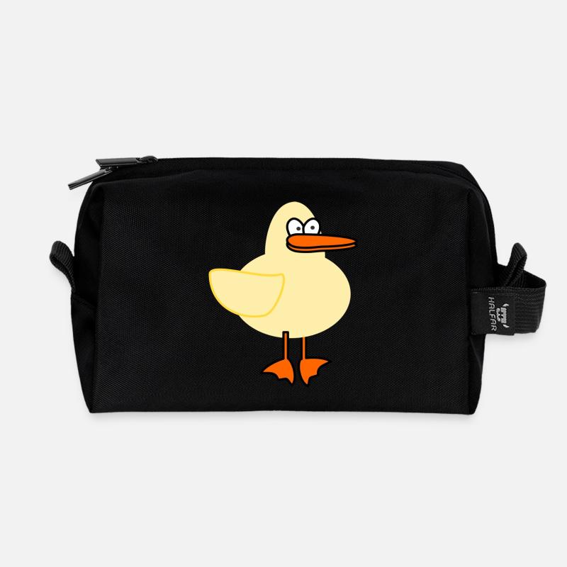 Ente - Recycelte Kulturtasche - Schwarz