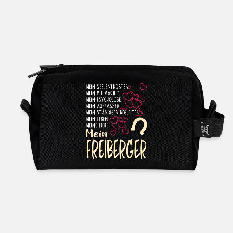 FREIBERGER - mein - Recycelte Kulturtasche - Schwarz