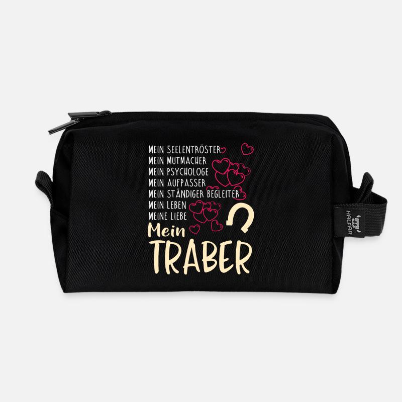 TRABER - mein - Recycelte Kulturtasche - Schwarz