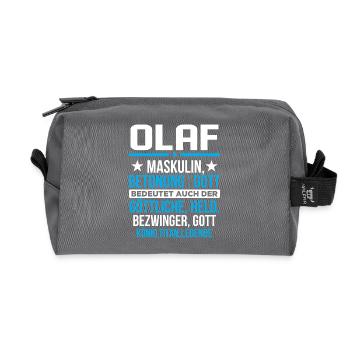 OLAF - Titan - Recycelte Kulturtasche - Anthrazit - Vorne