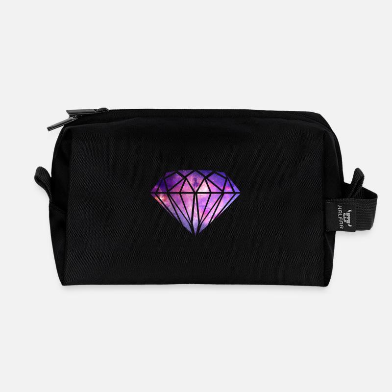 Diamant Diamant - Recycelte Kulturtasche - Schwarz