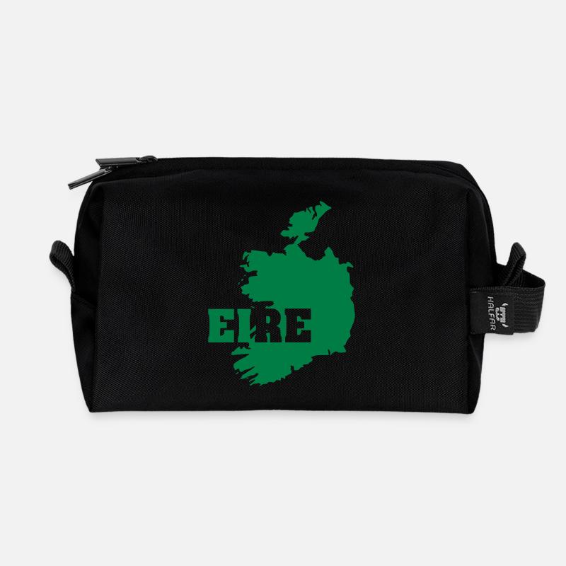 Irland (ID: 002004) - Recycelte Kulturtasche - Schwarz