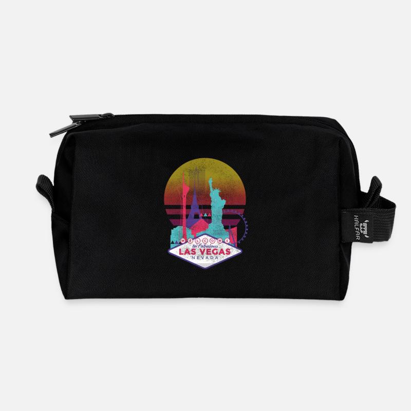 Las Vegas - Recycelte Kulturtasche - Schwarz