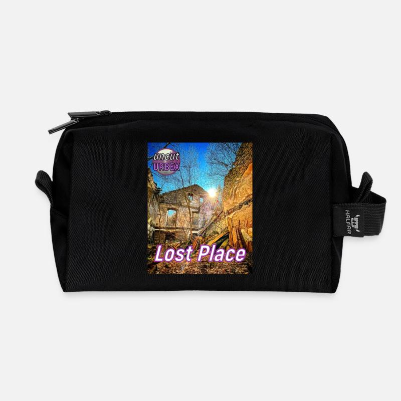 Lost Place Forge - Trousse de toilette en tissu recyclé - noir