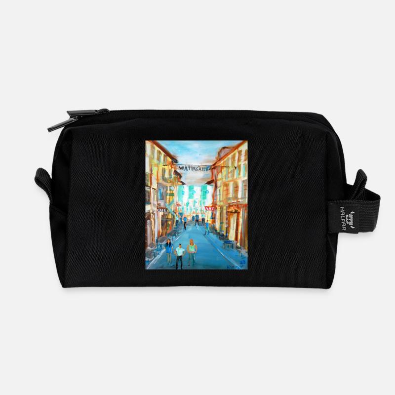 Multergasse - Recycled Toiletry Zip Bag - black