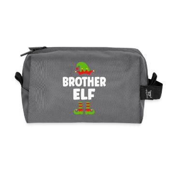 Brother Elf Christmas - Recycled Toiletry Zip Bag - anthracite - Front
