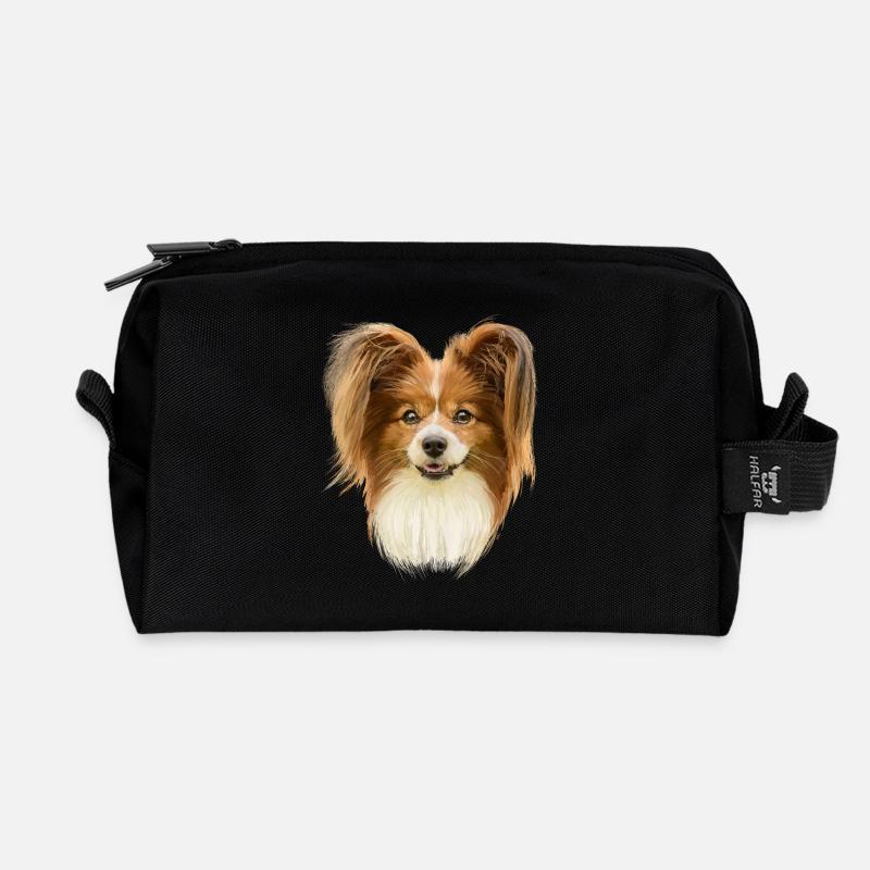 Papillon - Recycelte Kulturtasche - Schwarz