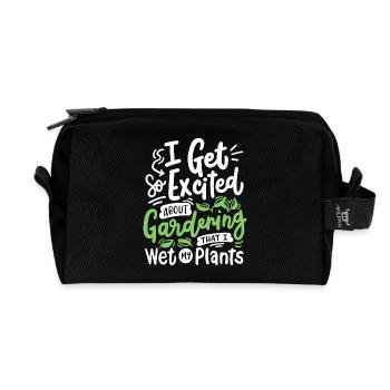 Gartenarbeit Gärtner - Recycelte Kulturtasche - Schwarz - Vorne