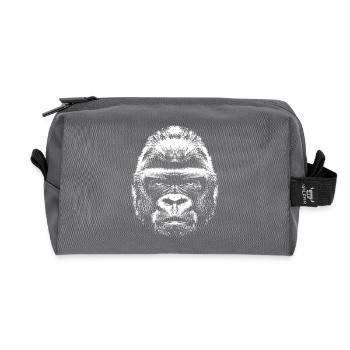 Gorilla - Kopf - Recycelte Kulturtasche - Anthrazit - Vorne