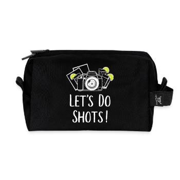 Let's do Shots Fotografie Humor - Recycelte Kulturtasche - Schwarz - Vorne