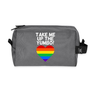 yumbo - Recycled Toiletry Zip Bag - anthracite - Front