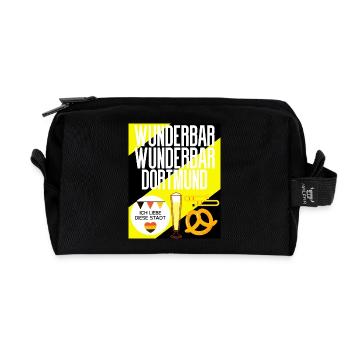 Dortmund - Recycelte Kulturtasche - Schwarz - Vorne