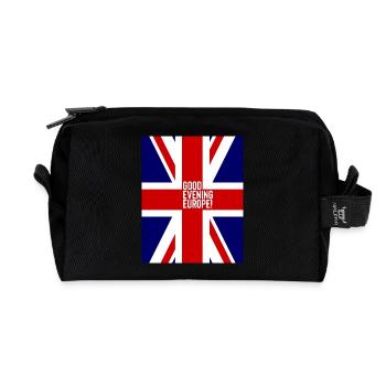 Eurovision UK - Recycled Toiletry Zip Bag - black - Front