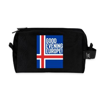 Island Eurovision Song Contest - Recycelte Kulturtasche - Schwarz - Vorne
