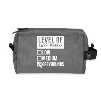 Greyhound - Recycled Toiletry Zip Bag - anthracite - Front