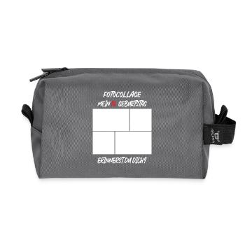MEiN 18th Birthday Do you remember? - Recycled Toiletry Zip Bag - anthracite - Front