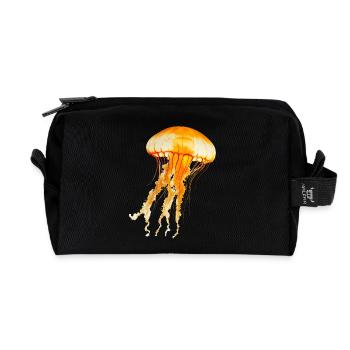 Quallen sind beeindruckende Meeresbewohner - Recycelte Kulturtasche - Schwarz - Vorne