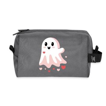 Mignon Amour Fantôme - Trousse de toilette en tissu recyclé - anthracite - Devant