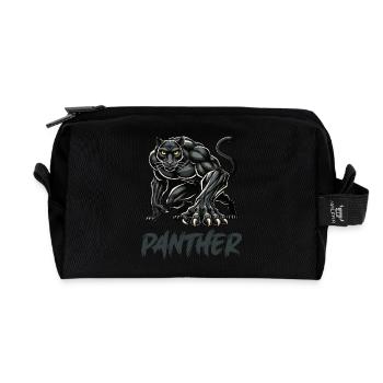 panther - Recycled Toiletry Zip Bag - black - Front