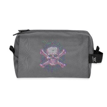 Fatal Error (Skull) - Recycled Toiletry Zip Bag - anthracite - Front