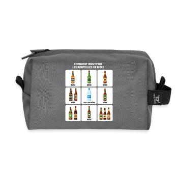 Bier-Identifizierungs-Guide - Recycelte Kulturtasche - Anthrazit - Vorne