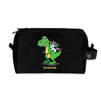 Magical Adventure - Recycled Toiletry Zip Bag - black - Front