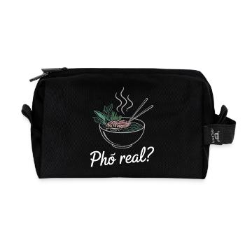 Pho Real Vietnamese Soup Pho - Recycelte Kulturtasche - Schwarz - Vorne