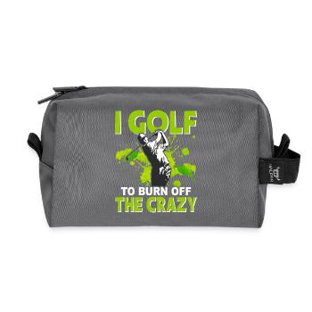 Golf - Recycelte Kulturtasche - Anthrazit - Vorne