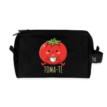 Professeur d’espagnol à l’école Funny Maestra - Trousse de toilette en tissu recyclé - noir - Devant