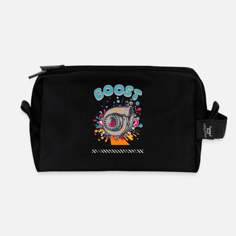 Boost  - Recycelte Kulturtasche - Schwarz